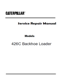 Caterpillar Cat 426C Backhoe Loader (Prefix 1ER) Service Repair Manual (1ER00864-00899)
