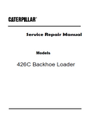 Caterpillar Cat 426C Backhoe Loader (Prefix 1ER) Service Repair Manual (1ER00900 and up)