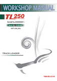 Takeuchi TL250 Track Loader Service Repair Workshop Manual (Serial No. 225000001 and up)