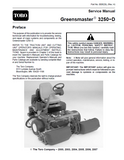 Toro Greensmaster 3250-D Service Repair Manual