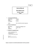 LIEBHERR TA240 Articulated Truck Service Repair Manual