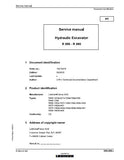 LIEBHERR R966 -1398 Hydraulic Excavator Service Repair Manual