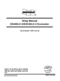 Daewoo Doosan DX530LC-3 Excavator Service Repair Manual (Serial Number 10001 and Up)