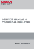 Nissan Forklift Electric N01 Series Service Repair Manual