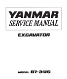 Yanmar B7-3(Us) Excavator Service Repair Manual