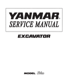 Yanmar SV05 Excavator Service Repair Manual