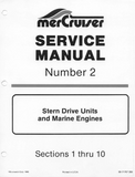 MERCURY MERCRUISER MCM 228TR STERN DRIVE UNITS AND MARINE ENGINE (1974-1977) Service Repair Manual SN：ALL