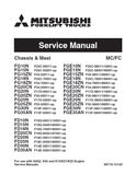 MITSUBISHI FD18N FORKLIFT TRUCKS Service Repair Manual SN：F16D-70001/80001-UP