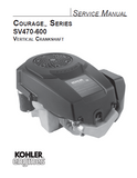 Kohler Courage SV530 Vertical Crankshaft Engine Service Repair Manual