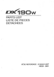 DAEWOO DOOSAN DX190W EXCAVATOR Parts Catalogue Manual