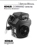 Kohler Command Ch23 Horizontal Crankshaft Service Repair Manual