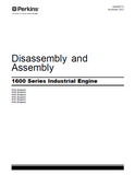 PERKINS 1600 SERIES INDUSTRIAL ENGINE (XGA ) Service Repair Manual
