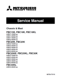 Mitsubishi FBC20K, FBC25K Forklift Trucks Service Repair Manual SN: A3BC2-10200-UP
