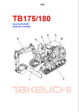 Takeuchi TB180 Hydraulic Excavator Parts Catalogue Manual
