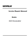 Caterpillar Cat 323 Excavator (Prefix YBL) Service Repair Manual (YBL00001 and up)