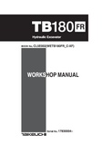 Takeuchi TB180FR Hydraulic Excavator Service Repair Workshop Manual (Serial No. 17830004 and up)