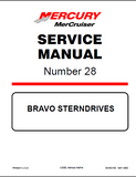Mercury Mercruiser Marine Engines #28 Bravo Sterndrives Service Repair Manual