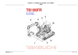 Takeuchi TB180FR Parts Catalogue Manual (Serial No. 17840001 and up)