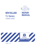 New Holland TJ275 Tractor Service Repair Manual