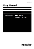 Komatsu WA380-7 Wheel Loader Service Repair Manual SN:10001 and up