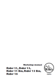 Husqvarna Rider 11 Bio Service Repair Manual