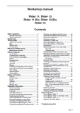 Husqvarna Rider 11 Bio Service Repair Manual