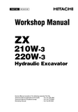 HITACHI ZAXIS 220W-3 WHEELED EXCAVATOR Service Repair Manual