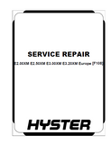Hyster F108 (E3.00XM Europe) Forklift Service Repair Manual