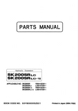 Kobelco SK200SR Hydraulic Excavator Parts Catalogue Manual SN:YB01-02301 and up