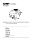 Kohler Courage SV600 Vertical Crankshaft Engine Service Repair Manual