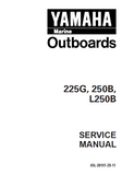 YAMAHA OUTBOARD L225FETO, L225TR Service Repair Manual U: 200132 -