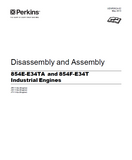PERKINS 850 SERIES 854E-E34TA AND 854F-E34T INDUSTRIAL ENGINE （Model JR11-UP）Service Repair Manual