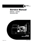 Cummins Onan DKAE Generator Sets Detector Control Service Repair Manual