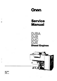 Cummins Onan DJE Diesel Engine Service Repair Manual