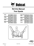 Bobcat TS44M Tree Spade Service Repair Manual S/N 973700101 And Above