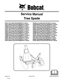 Bobcat TS44C CONVERTIBLE Tree Spade Service Repair Manual S/N A9V900101 And Above