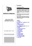 JCB 508-66 Telescopic Handler Service Repair Manual (S/N: 2902000 and up)