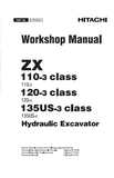 Hitachi ZAXIS 120-3 Class Hydraulic Excavator Service Repair Manual