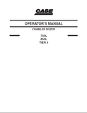 CASE 750L TIER 3 CRAWLER DOZER Operator manual