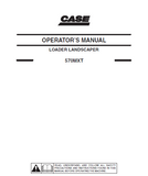CASE 570MXT Loader Landscaper Operator manual