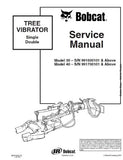Bobcat 30 Tree Vibrator Service Repair Manual S/N 991600101 And Above