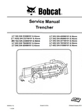Bobcat MX102 Trencher Service Repair Manual S/N 233900101 And Above