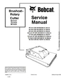 Bobcat 60 HF Inch Rotary Cutter Service Repair Manual S/N A01A00101 And Above