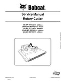 Bobcat 66 Rotary Cutter Service Repair Manual S/N B37K00101 And Above