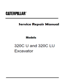Caterpillar Cat 320C U Excavator (Prefix CLM) Service Repair Manual (CLM00001 and up)