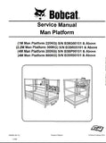 Bobcat 4M Man Platform 800KG Service Repair Manual S/N B35R00101 And Above
