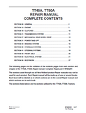 New Holland TT45A Tractor Service Repair Manual