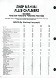 Allis Chalmers Models 7030 Tractor Service Repair Manual