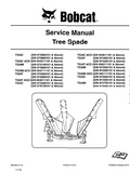 Bobcat TS30C Tree Spade Service Repair Manual S/N 973800101 And Above