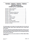 New Holland TZ24DA Tractor Service Repair Manual